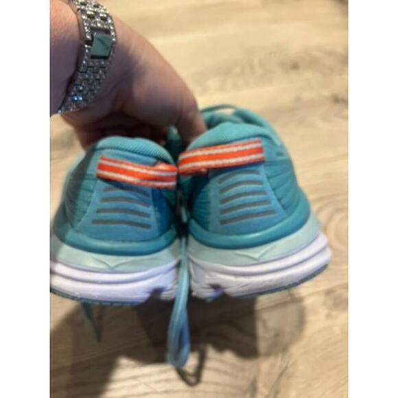Hoka One One women's Bondi 7 Blue Teal size 7 running shoes elevated comfy walk - Picture 10 of 10